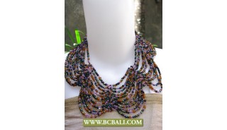 Butterfly Necklaces Beading mix Colors Chockers